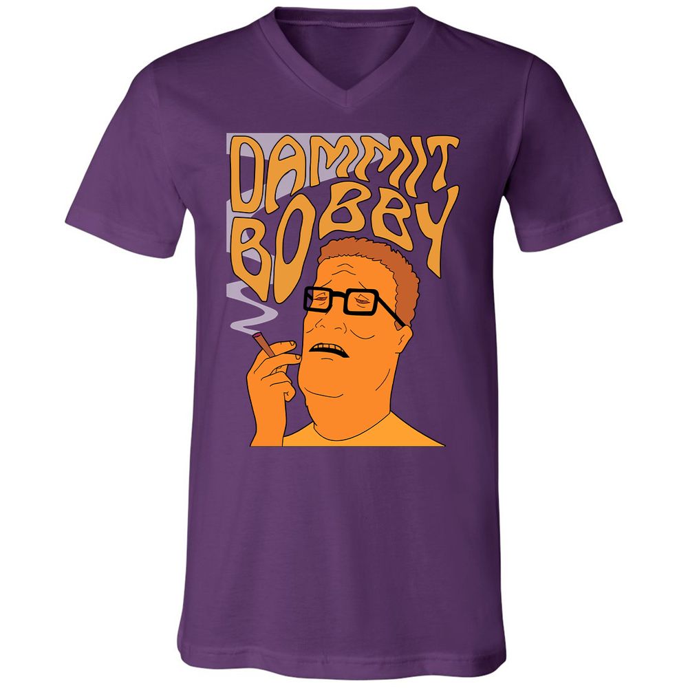 Unisex V-Neck T-Shirt - 96C3D54K - Team Purple - 9