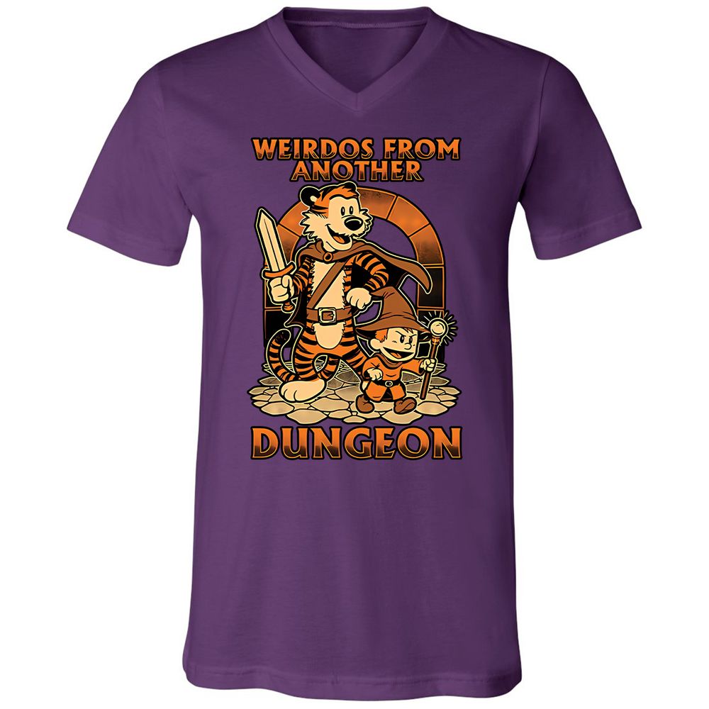 Unisex V-Neck T-Shirt - 4FR2JEGL - Team Purple - 9