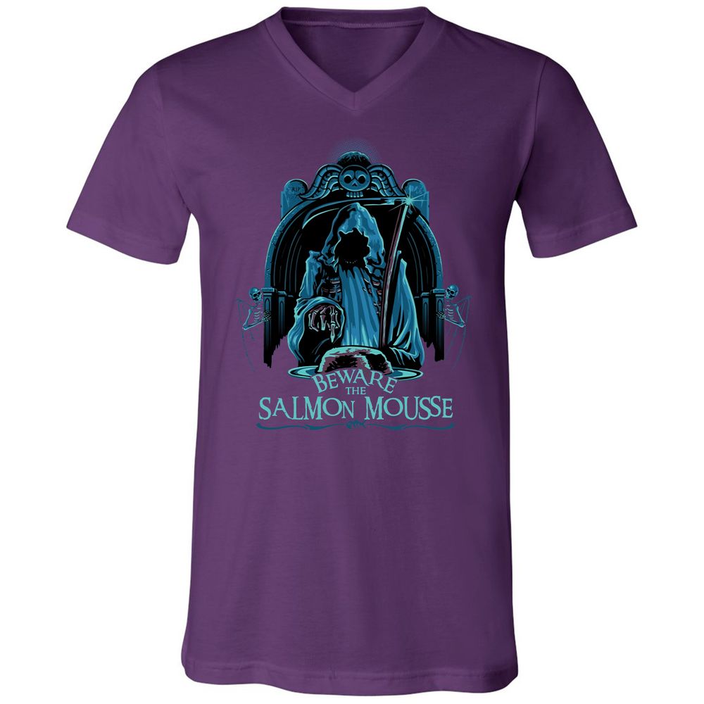 Unisex V-Neck T-Shirt - 87RCCKQN - Team Purple - 9