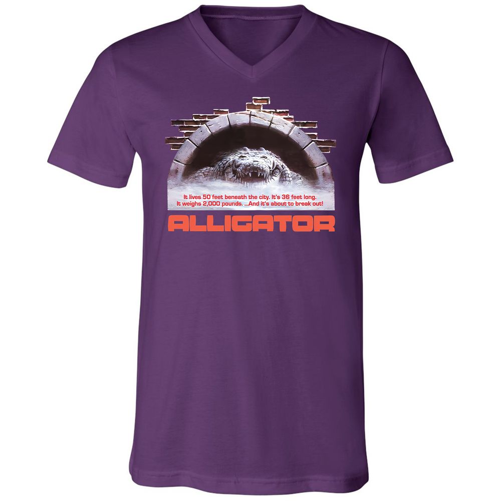 Unisex V-Neck T-Shirt - 2ZSVGE16 - Team Purple - 9