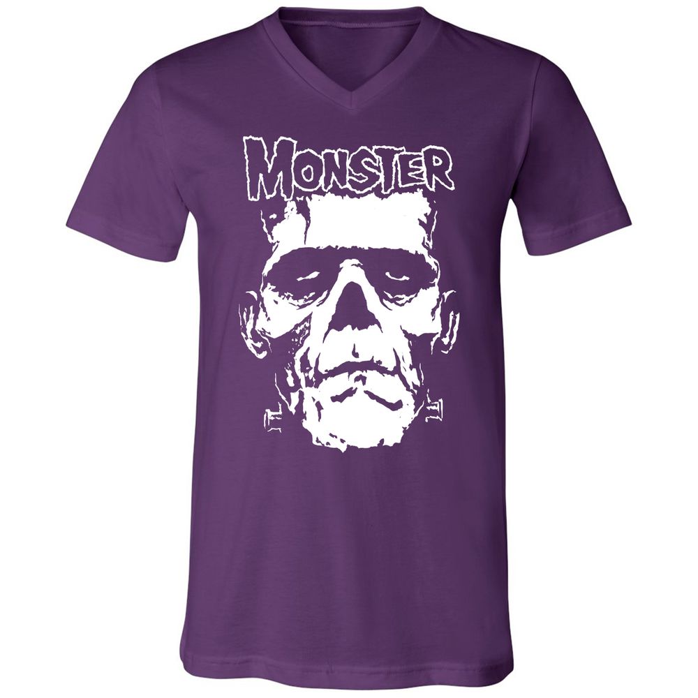 Unisex V-Neck T-Shirt - H416EA7Z - Team Purple - 9