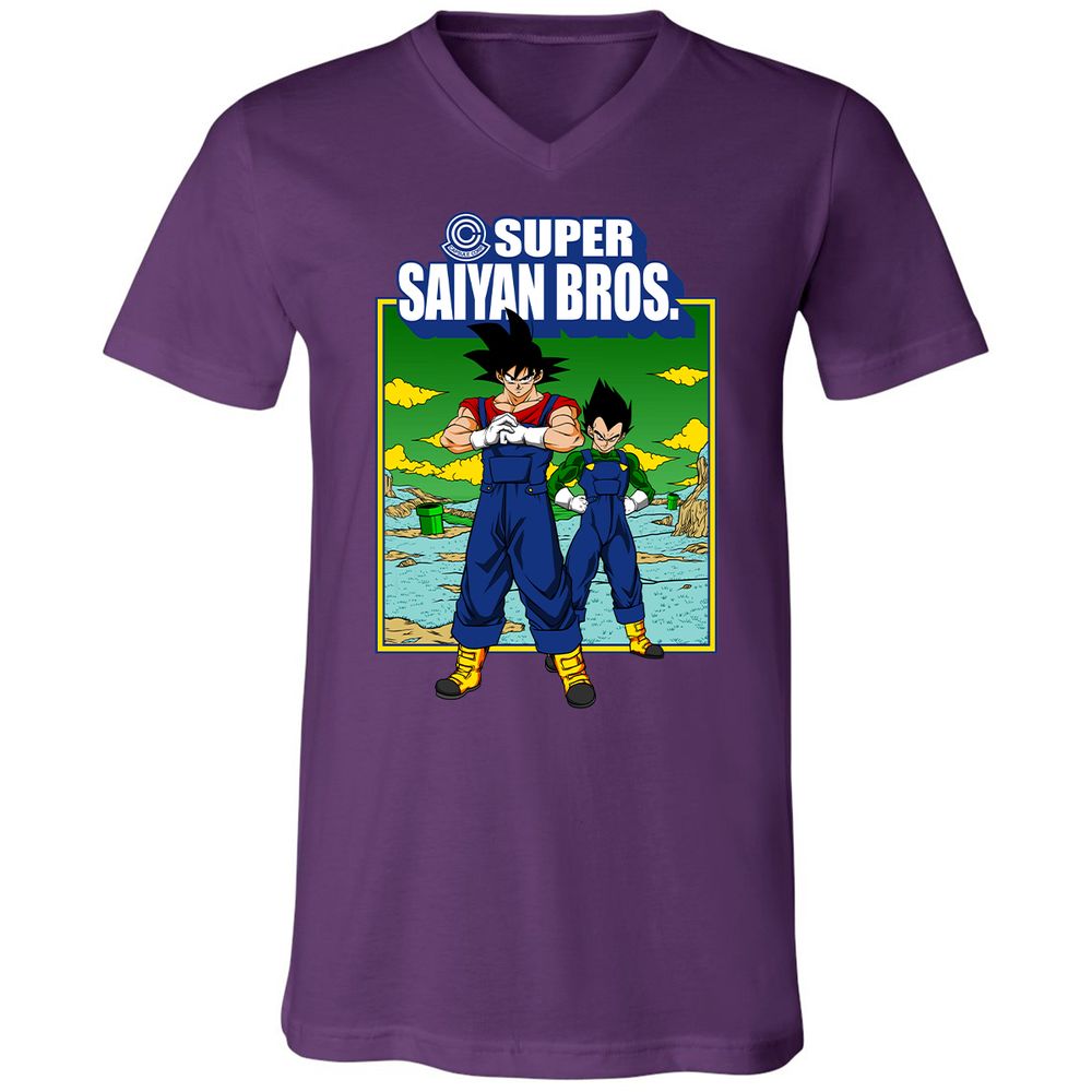 Unisex V-Neck T-Shirt - L17QRFBA - Team Purple - 9