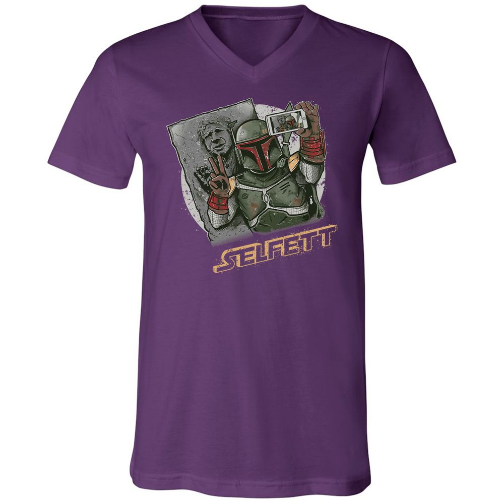 Unisex V-Neck T-Shirt - B76PHC24 - Team Purple - 9