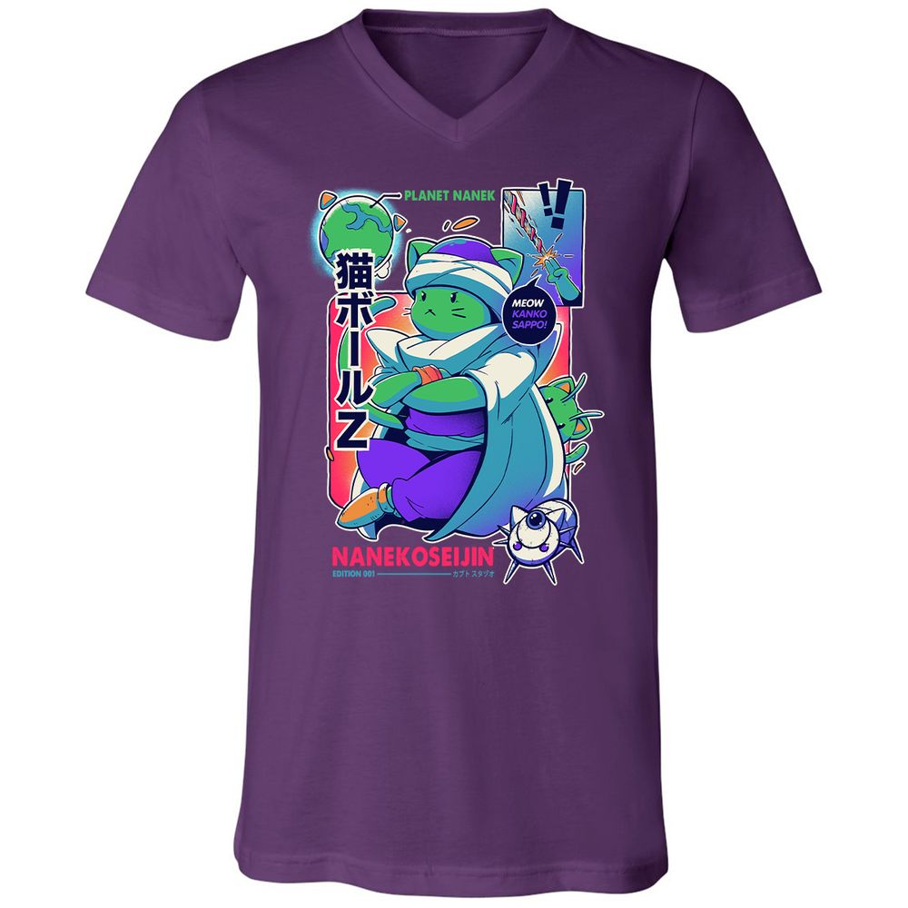 Unisex V-Neck T-Shirt - EX1VDTJV - Team Purple - 9