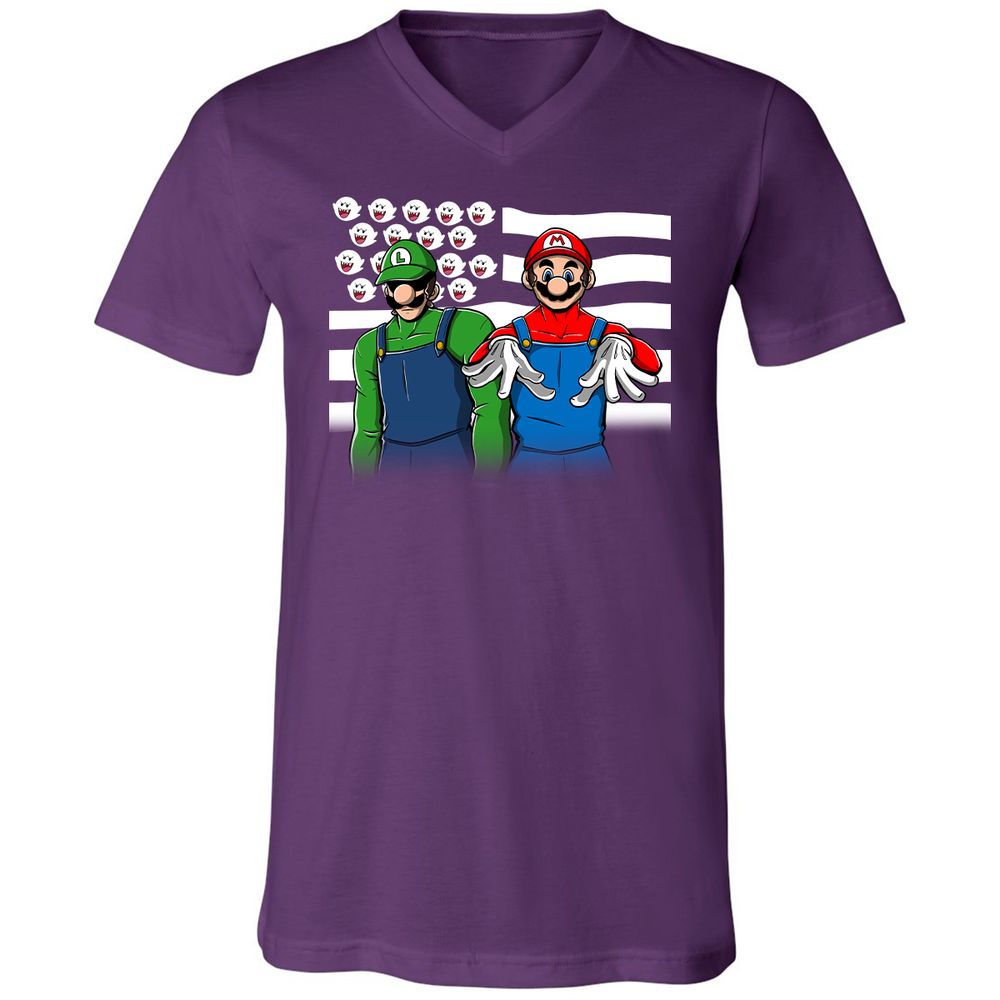 Unisex V-Neck T-Shirt - MG5DRRDX - Team Purple - 9