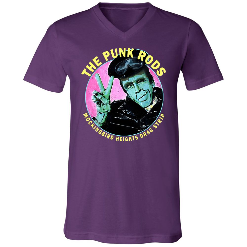 Unisex V-Neck T-Shirt - Y84JA9WL - Team Purple - 9