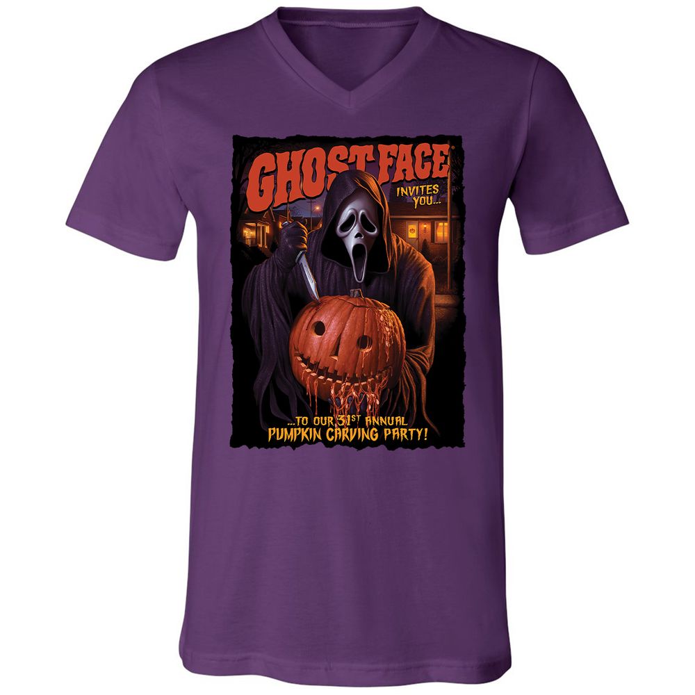 Unisex V-Neck T-Shirt - CCBFLJ9W - Team Purple - 9