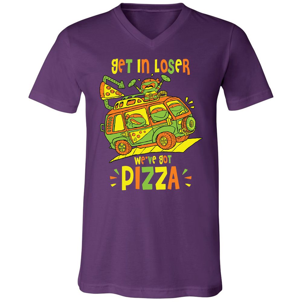 Unisex V-Neck T-Shirt - JACFERP9 - Team Purple - 9