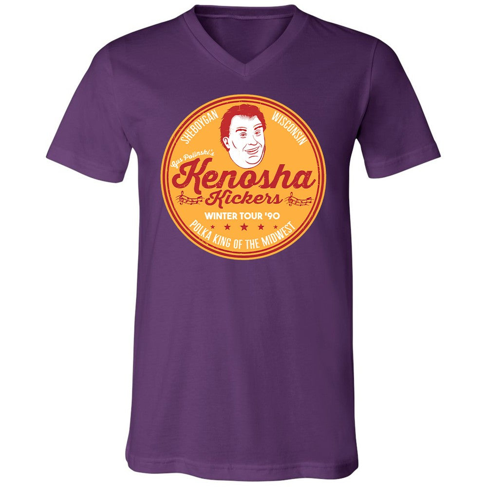 Unisex V-Neck T-Shirt - 7LBLD2CJ - Team Purple - 9