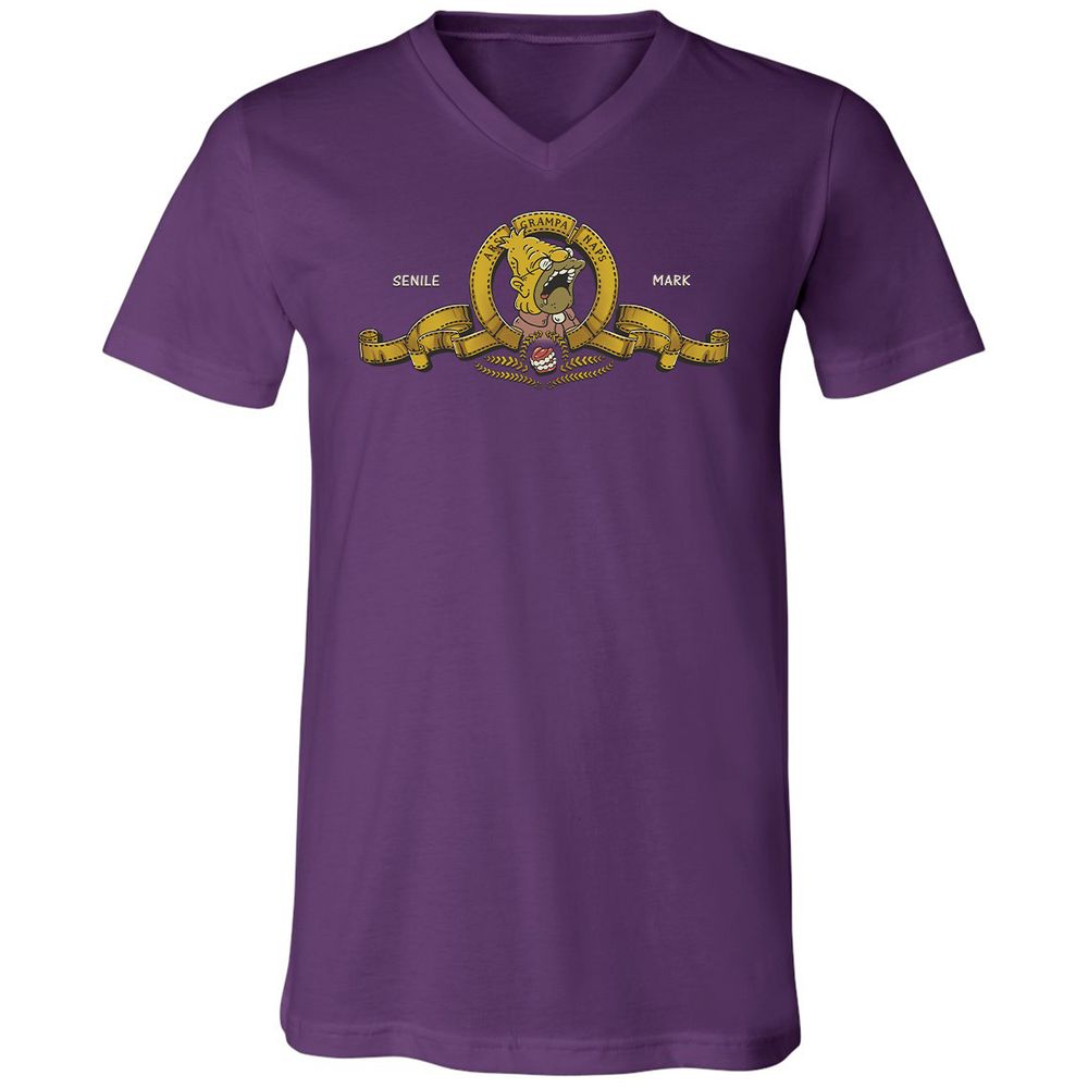 Unisex V-Neck T-Shirt - 25UAP1FJ - Team Purple - 9