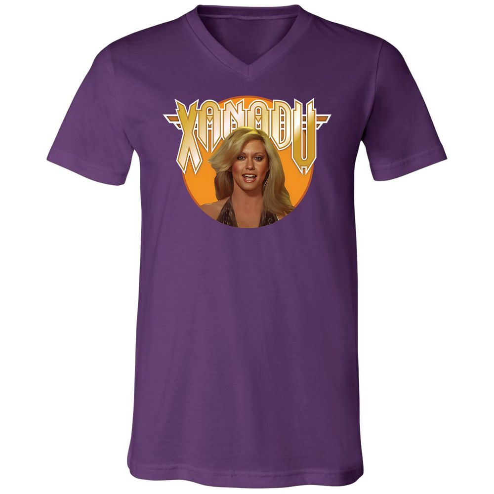 Unisex V-Neck T-Shirt - EYVXMJ4U - Team Purple - 9