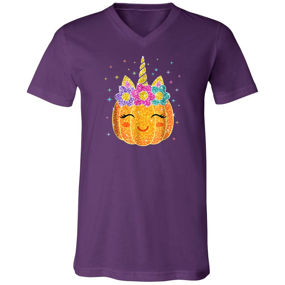Unisex V-Neck T-Shirt - CXSYV6V6 - Team Purple - 9