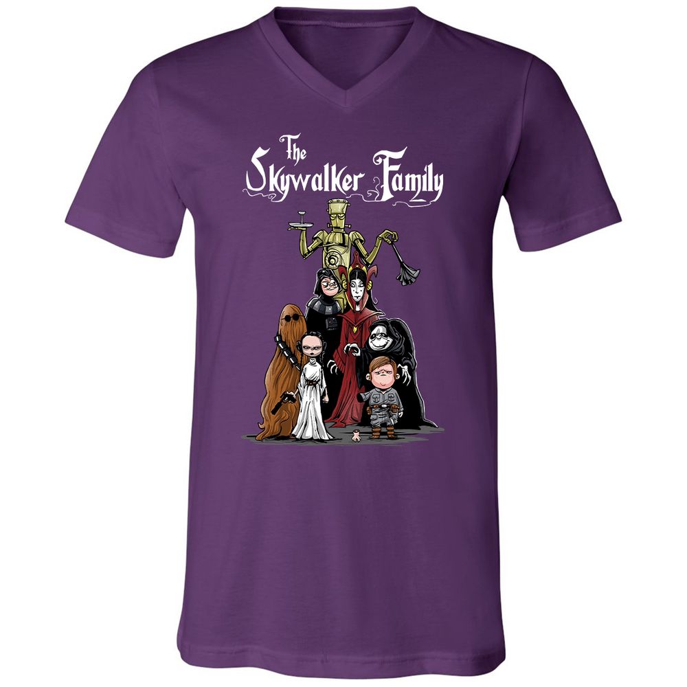 Unisex V-Neck T-Shirt - G32X6R1R - Team Purple - 9