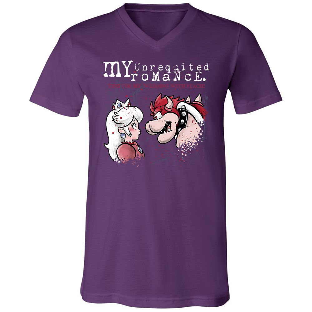 Unisex V-Neck T-Shirt - JVZPF9CR - Team Purple - 9