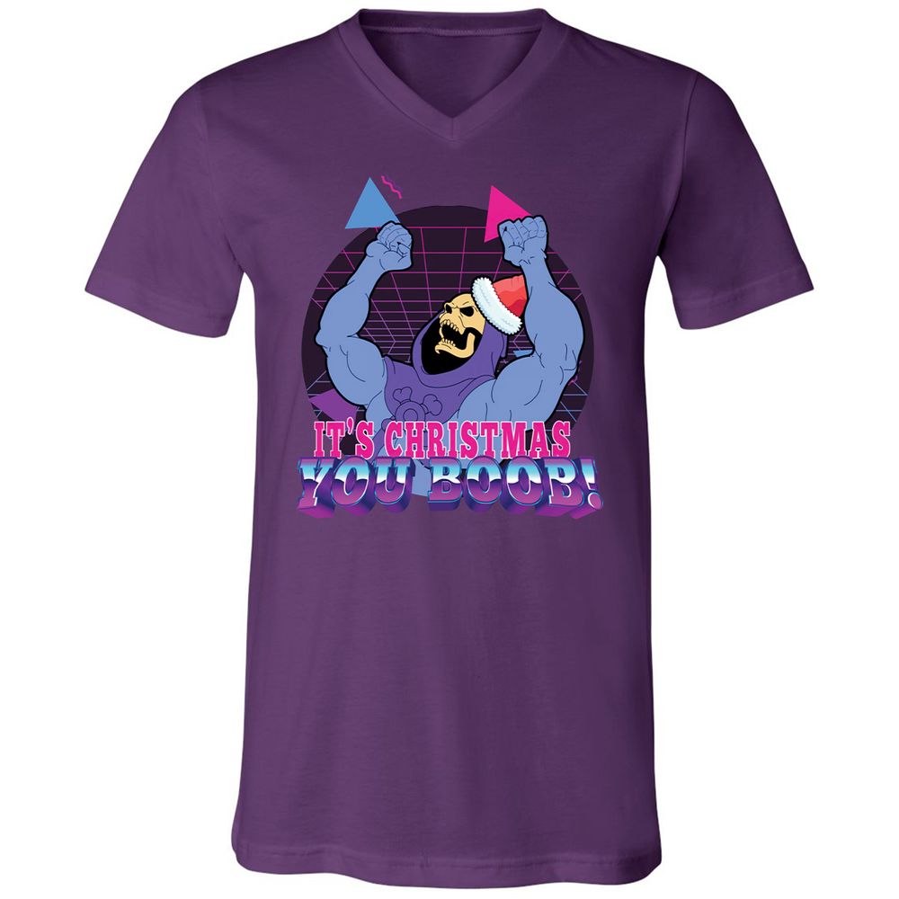 Unisex V-Neck T-Shirt - EV5FHZGD - Team Purple - 9