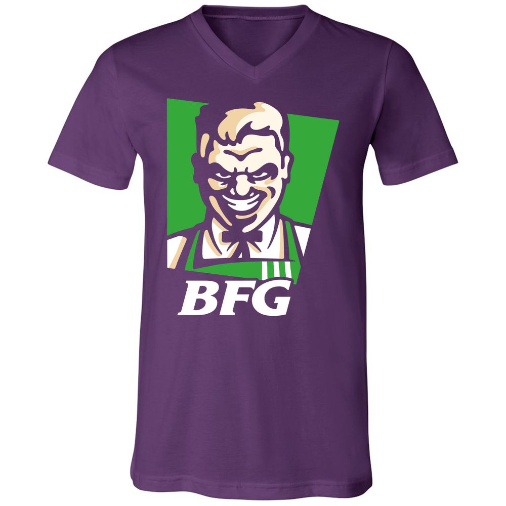Unisex V-Neck T-Shirt - J2GAY3K6 - Team Purple - 9