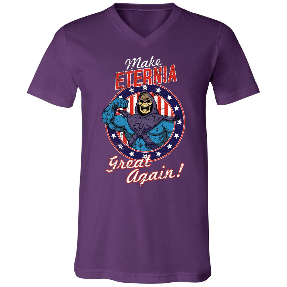 Unisex V-Neck T-Shirt - BD83X9MU - Team Purple - 9