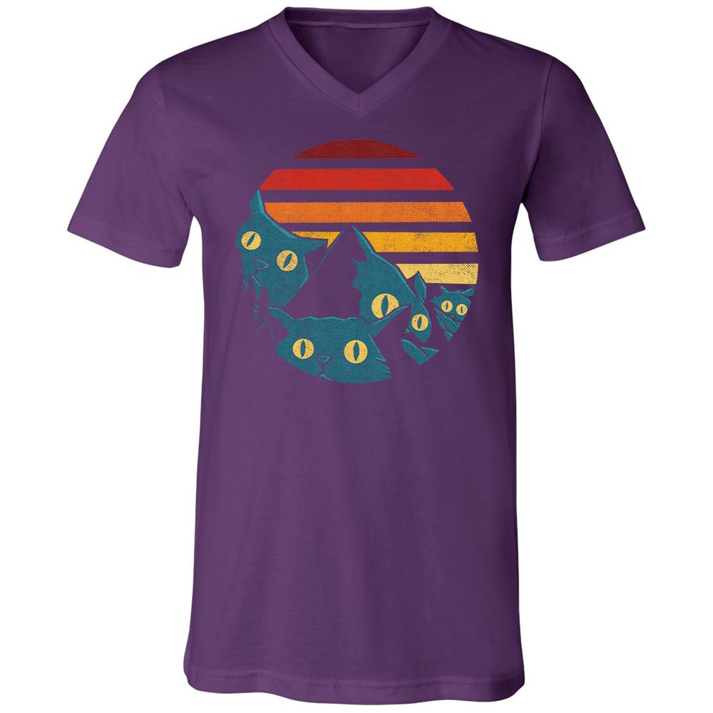 Unisex V-Neck T-Shirt - 599KYN6K - Team Purple - 9