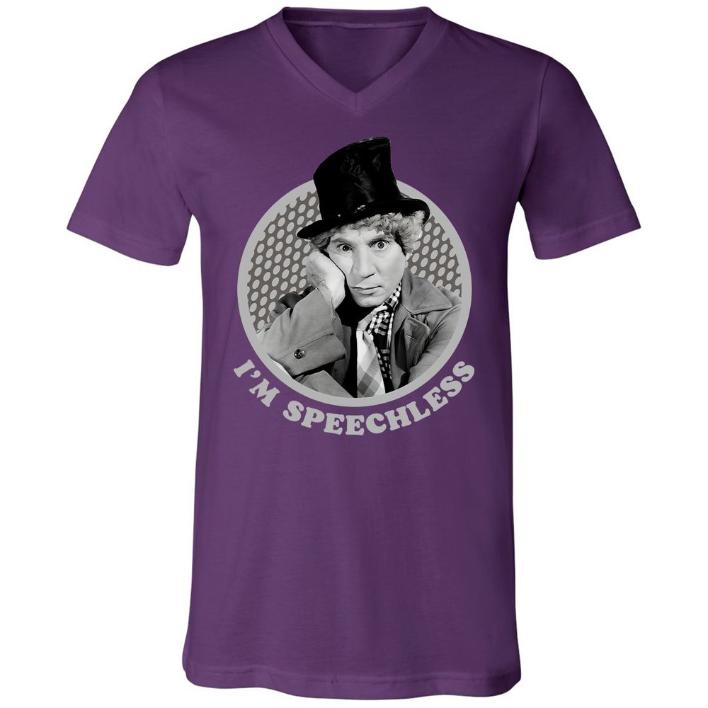 Unisex V-Neck T-Shirt - UAQAQ6A5 - Team Purple - 9