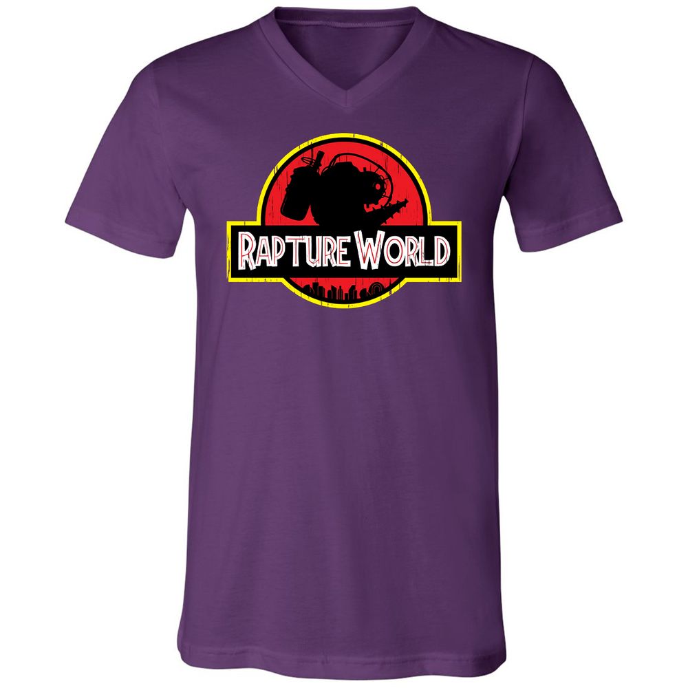 Unisex V-Neck T-Shirt - F4FF44VJ - Team Purple - 9