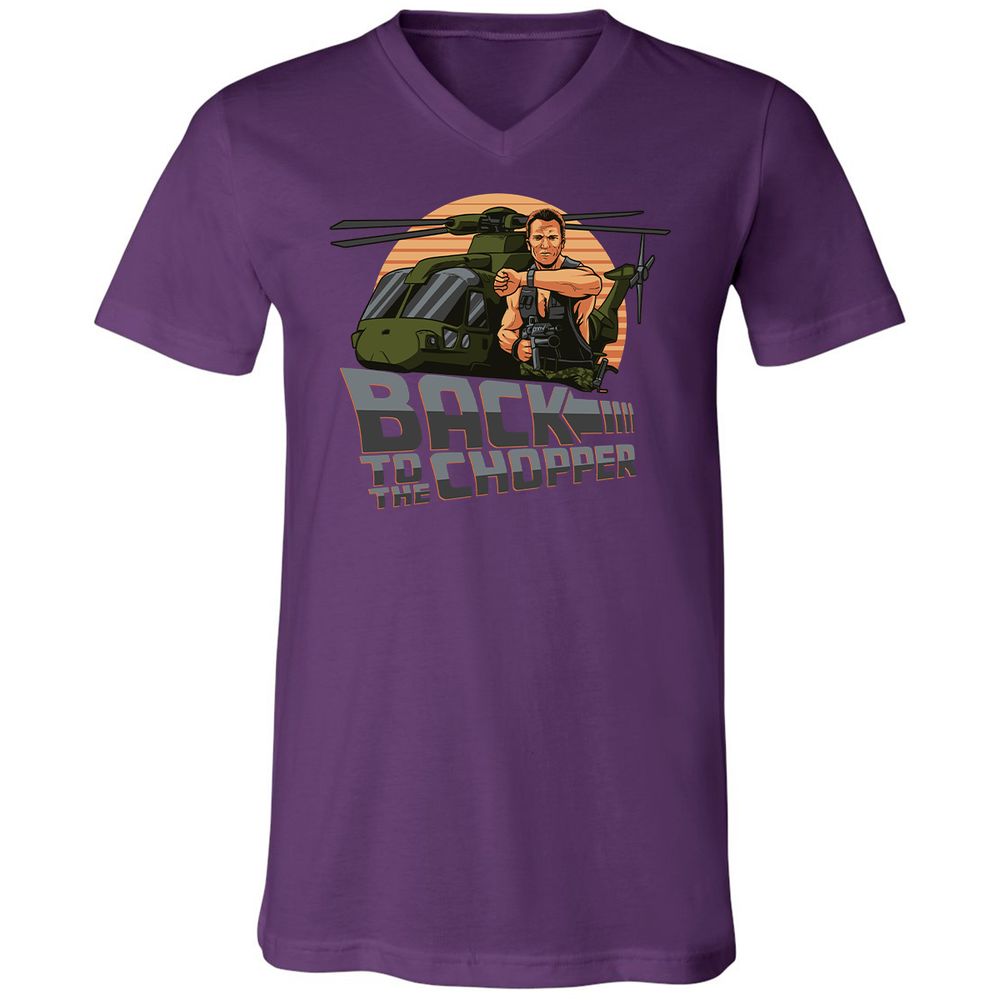 Unisex V-Neck T-Shirt - 2N52J2TX - Team Purple - 9