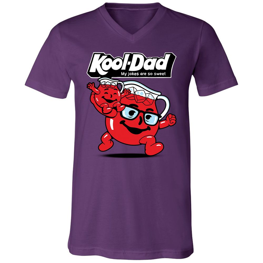 Unisex V-Neck T-Shirt - 8PN64PJ9 - Team Purple - 9