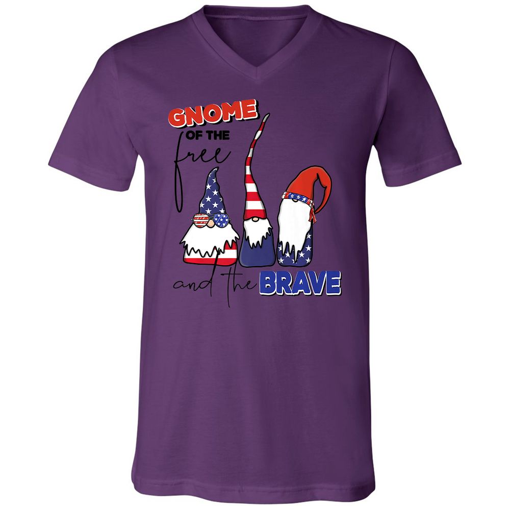 Unisex V-Neck T-Shirt - K89GRAUJ - Team Purple - 9