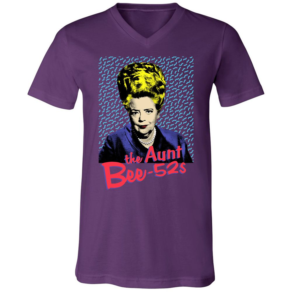 Unisex V-Neck T-Shirt - EGYY3W8Q - Team Purple - 9