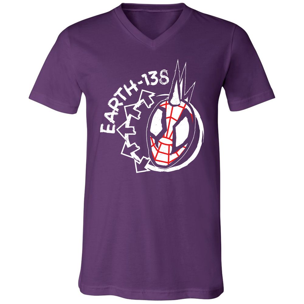 Unisex V-Neck T-Shirt - 52WJGX5Z - Team Purple - 9