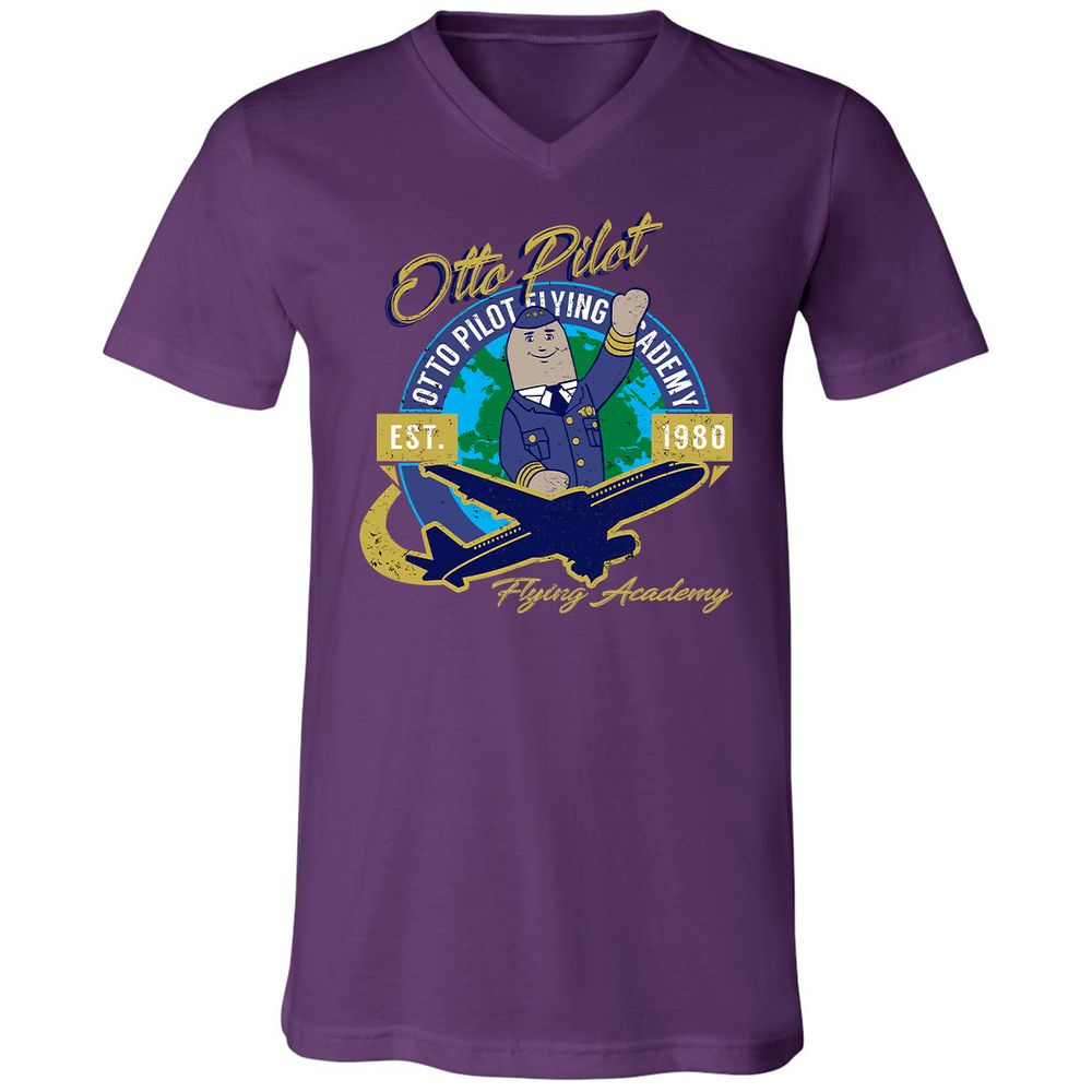 Unisex V-Neck T-Shirt - SV6BBU42 - Team Purple - 9