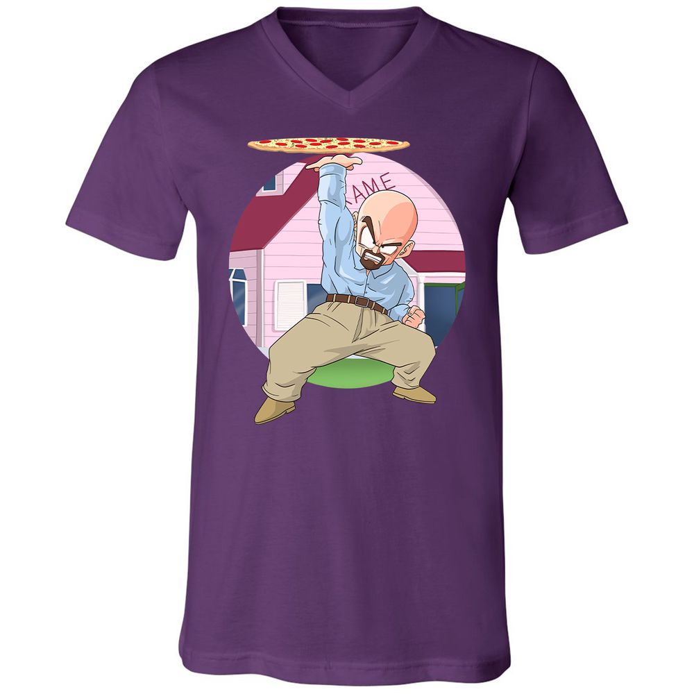 Unisex V-Neck T-Shirt - Z32ADK3X - Team Purple - 9