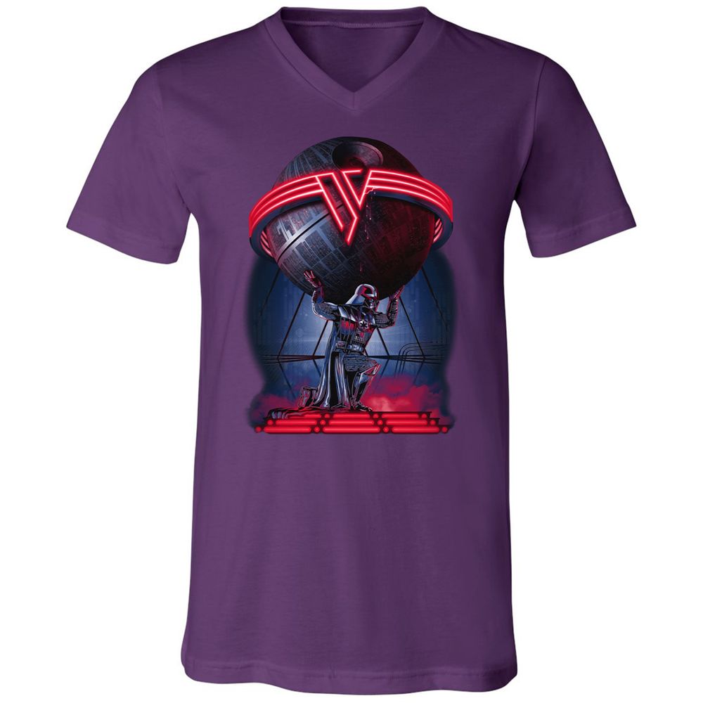 Unisex V-Neck T-Shirt - L9DXP5VE - Team Purple - 9