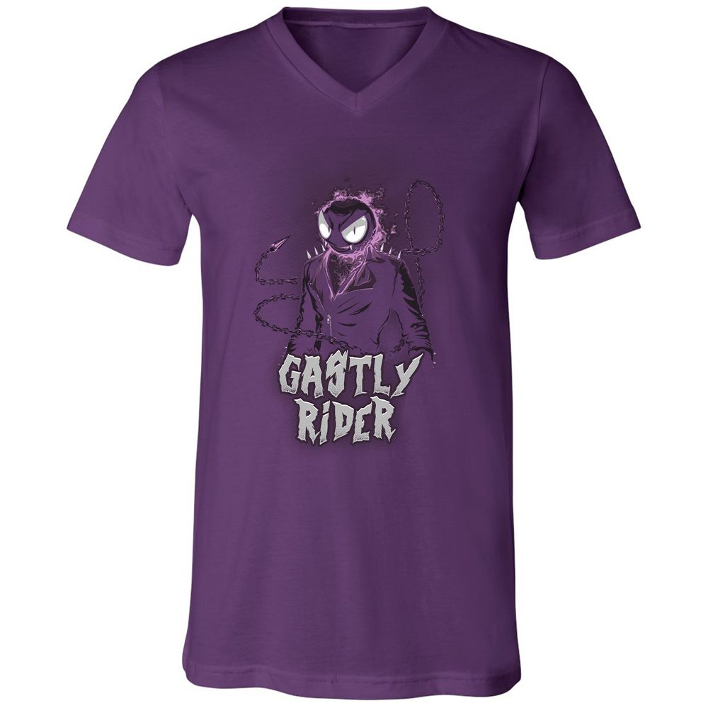 Unisex V-Neck T-Shirt - S3QCTHTH - Team Purple - 9