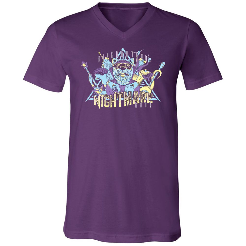 Unisex V-Neck T-Shirt - 3NJR17NU - Team Purple - 9