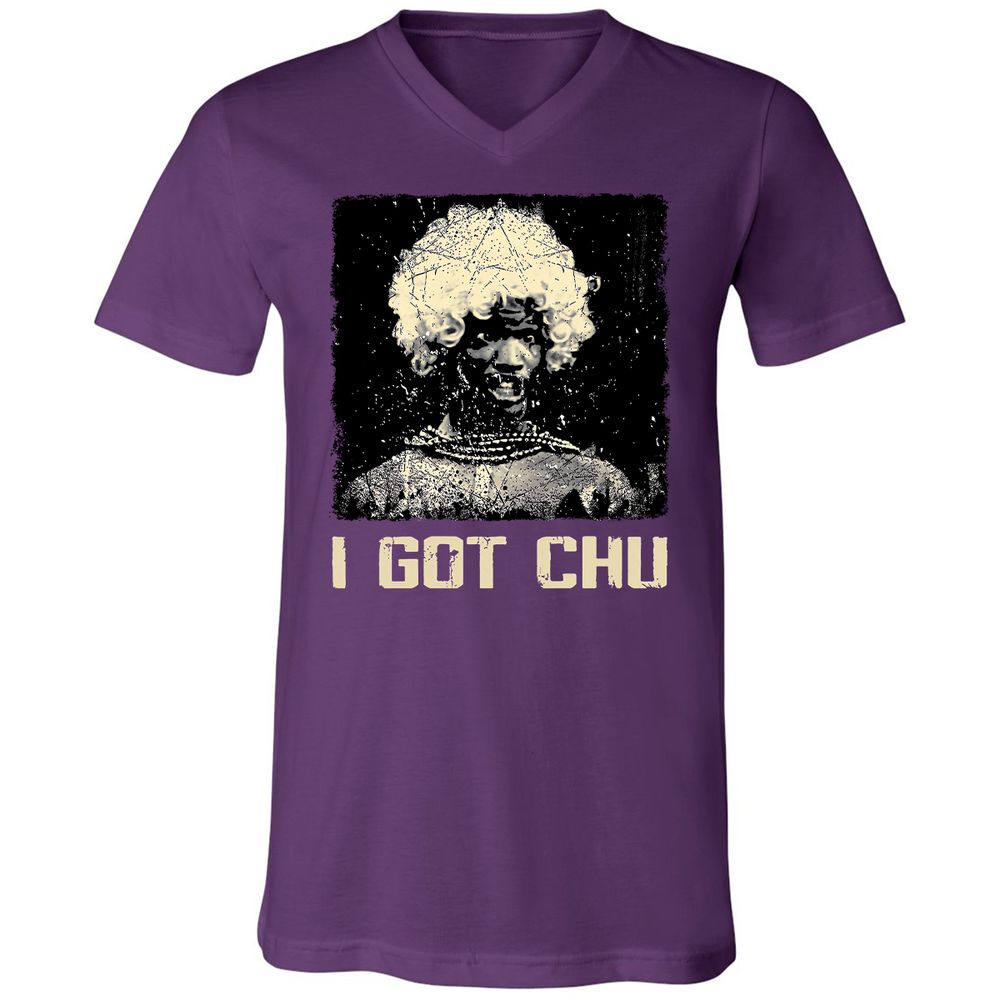 Unisex V-Neck T-Shirt - ZEMCYDUK - Team Purple - 9
