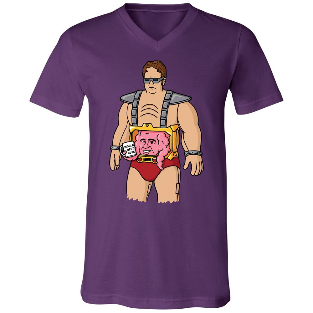 Unisex V-Neck T-Shirt - EZBMDCSV - Team Purple - 9