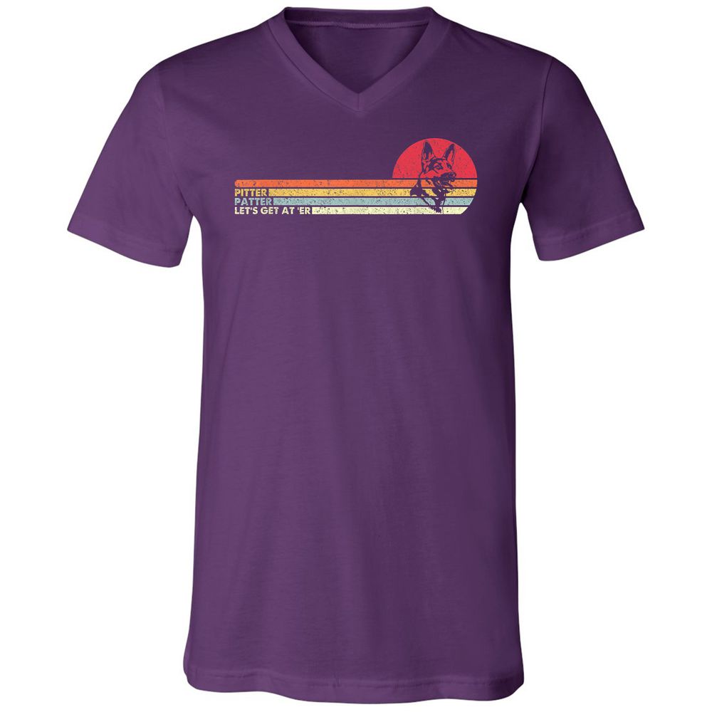 Unisex V-Neck T-Shirt - NK9V5LD3 - Team Purple - 9