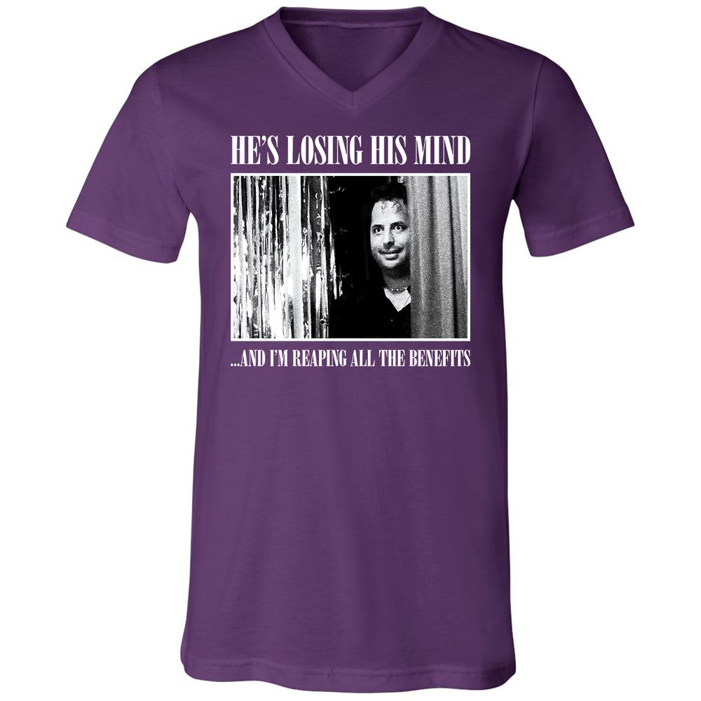 Unisex V-Neck T-Shirt - 81CM54RA - Team Purple - 9