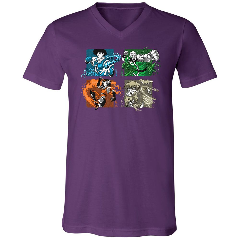 Unisex V-Neck T-Shirt - VSBM9711 - Team Purple - 9