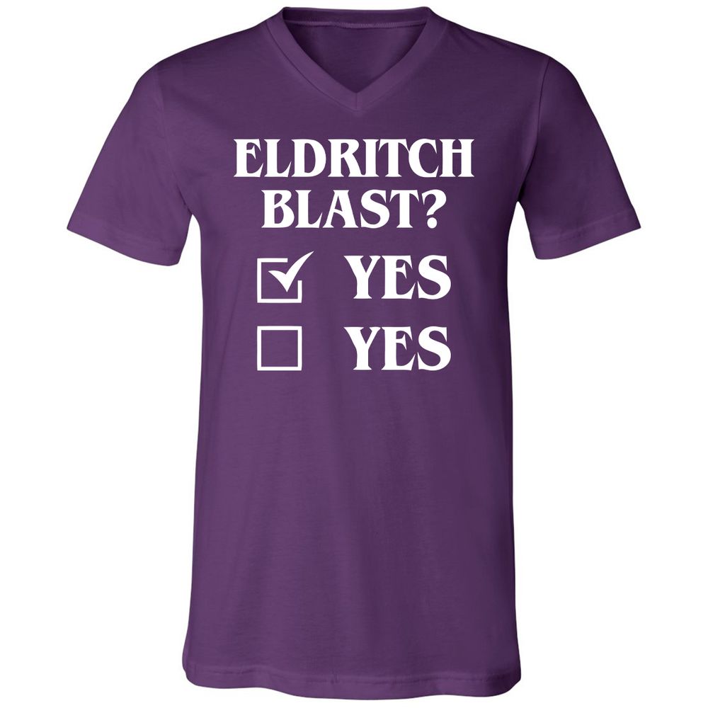 Unisex V-Neck T-Shirt - ARAFVXQN - Team Purple - 9