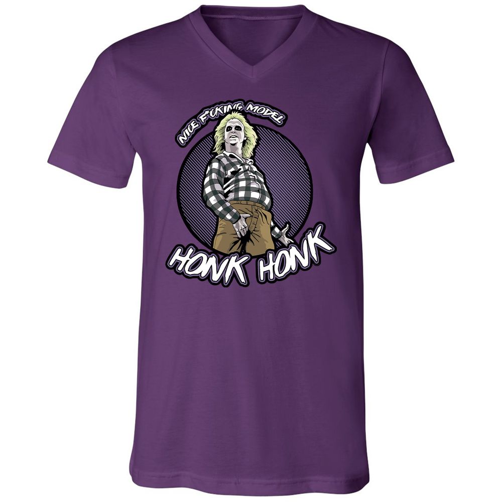 Unisex V-Neck T-Shirt - 28UX9XNW - Team Purple - 9