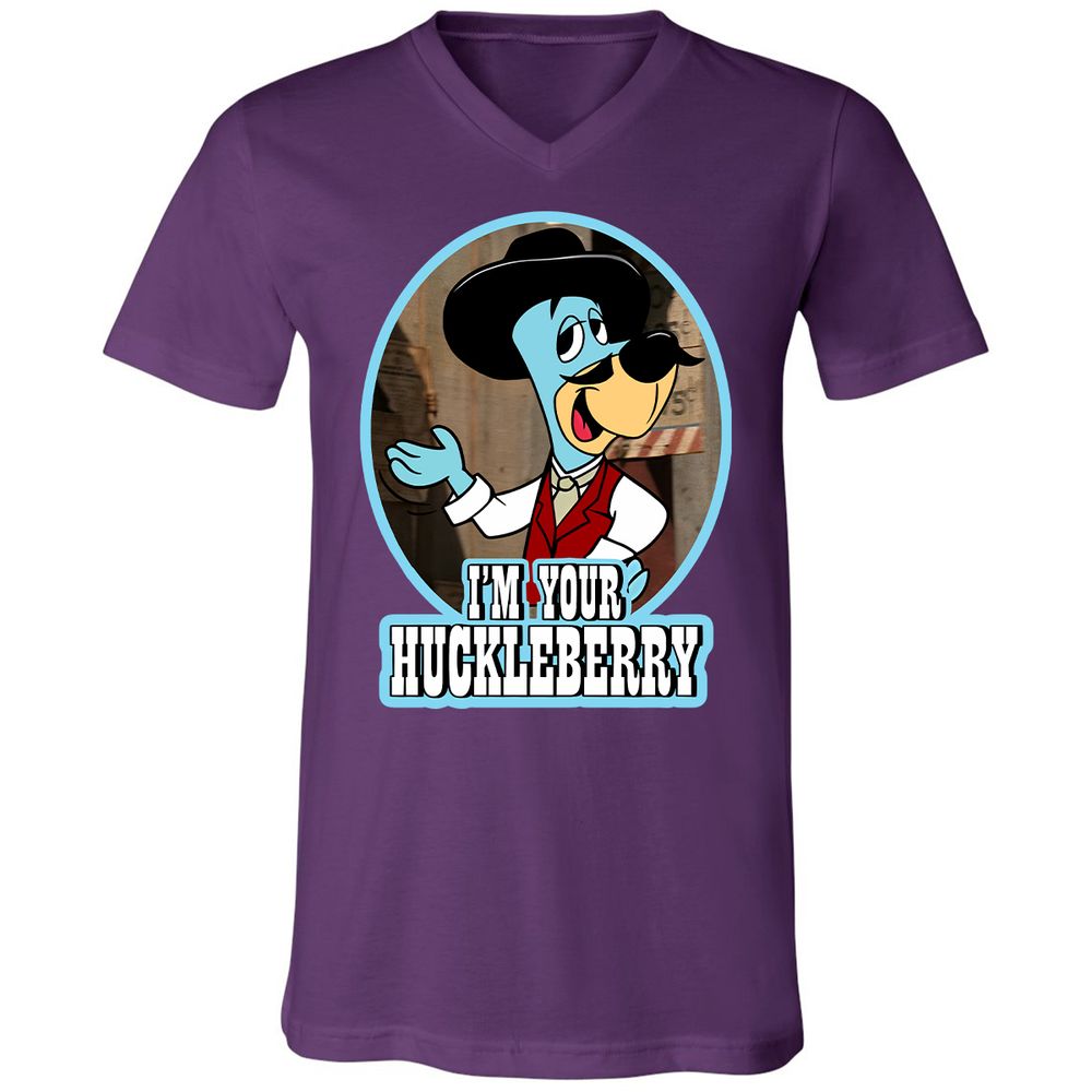 Unisex V-Neck T-Shirt - 8XYAZ9V8 - Team Purple - 9