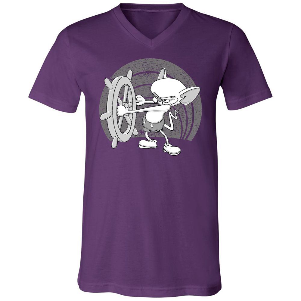 Unisex V-Neck T-Shirt - S1ASR1KT - Team Purple - 9