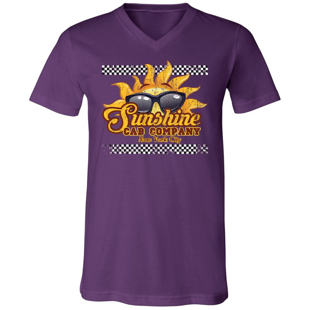 Unisex V-Neck T-Shirt - 1H7GGSHG - Team Purple - 9
