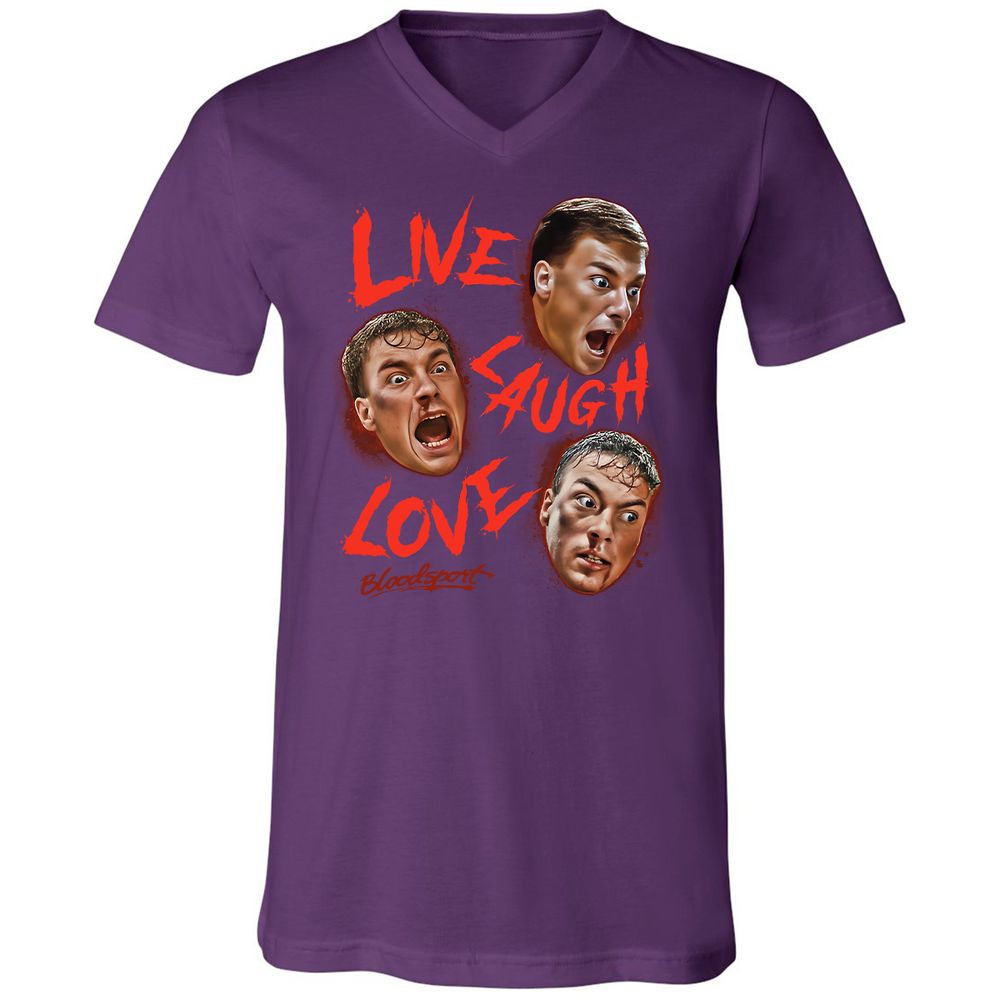 Unisex V-Neck T-Shirt - R1M4EHBV - Team Purple - 9