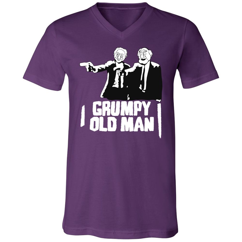 Unisex V-Neck T-Shirt - JQ1H69BQ - Team Purple - 9