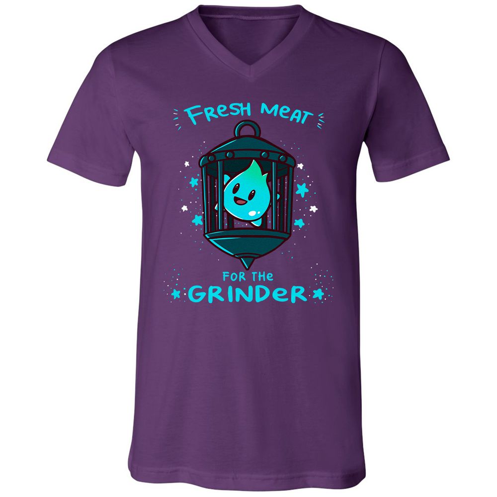 Unisex V-Neck T-Shirt - 22ZYD4JG - Team Purple - 9