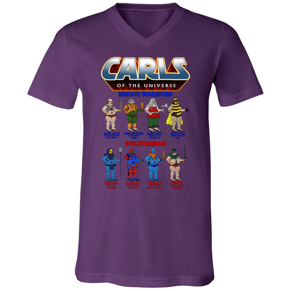 Unisex V-Neck T-Shirt - 62U9GG6F - Team Purple - 9