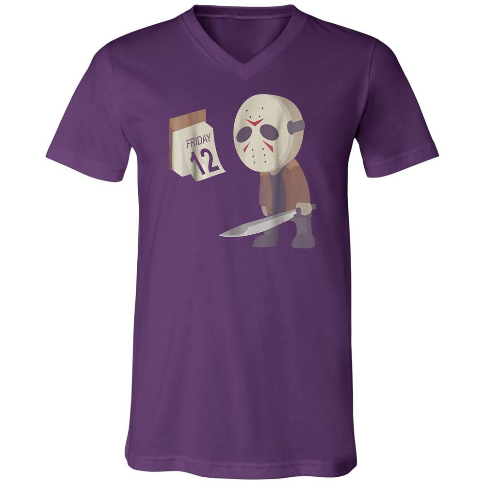 Unisex V-Neck T-Shirt - AKW3ZVBS - Team Purple - 9