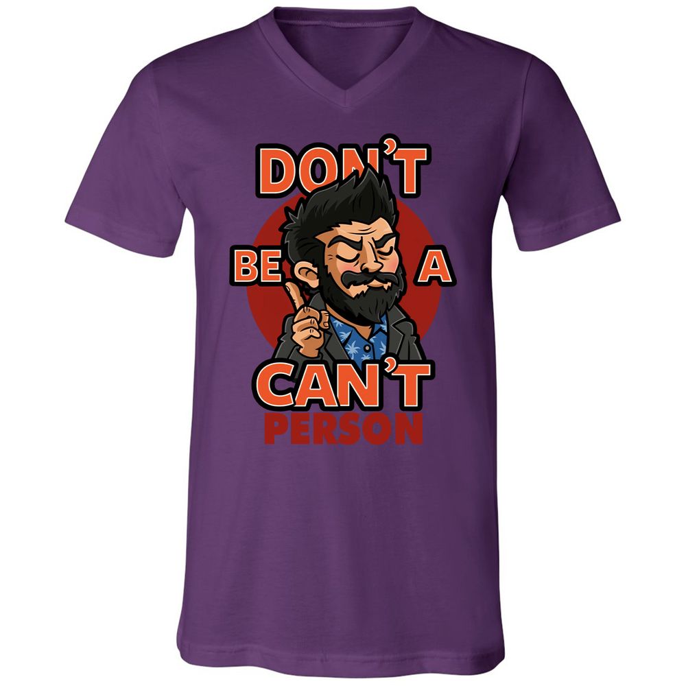 Unisex V-Neck T-Shirt - 92MCXM17 - Team Purple - 9